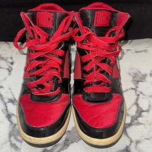 Nike Sky Force High wedge sneakers.